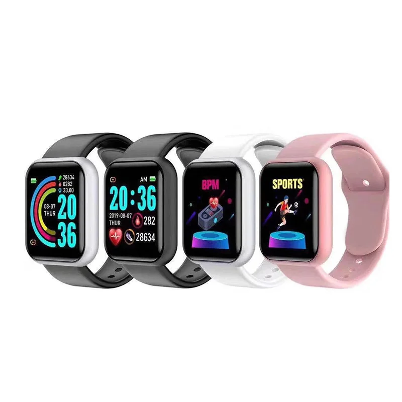 

Yuniq Fall Detection Smart Watch Heart Rate Blood Pressure Sports Reloj Inteligente Smartwatch Y68 D20 Smart Watch D20 Y68