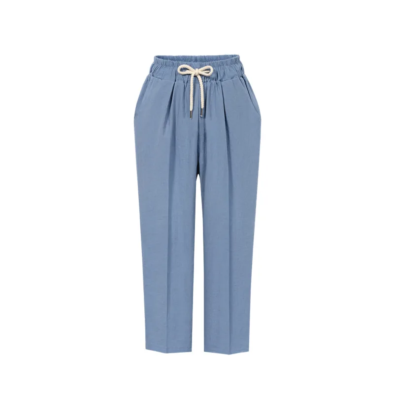 

2021 Factory High Waist Comfortable Trousers Fashion Baggy Women Wide Leg Pants, Kahki/balck/sky blue/deep blue