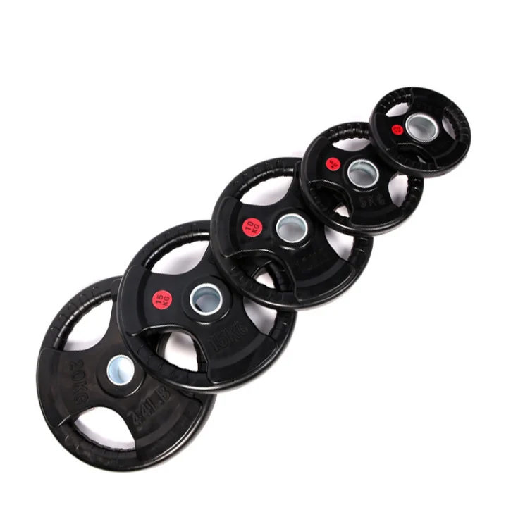 

Weight Lifting Plate Rubber coated hand Barbell plate Multi-functional smith equipment, Custom color