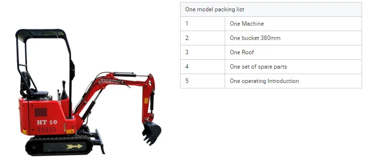 Mini bagger digger micro excavator with import diesel engine  