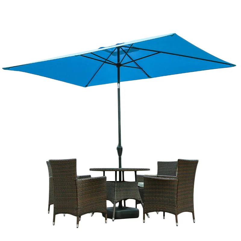 

2mx3m Patio Umbrella Outdoor Rectangle Umbrella Large Cantilever Windproof Offset Heavy Duty Sun Umbrella for Garden Deck Pool