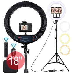 Remote 45cm 18inch LED Dimmable Makeup Video Ringlight Selfie Ring Circle Lamp 45 CM 18 inch Ring light with Tripod Stand