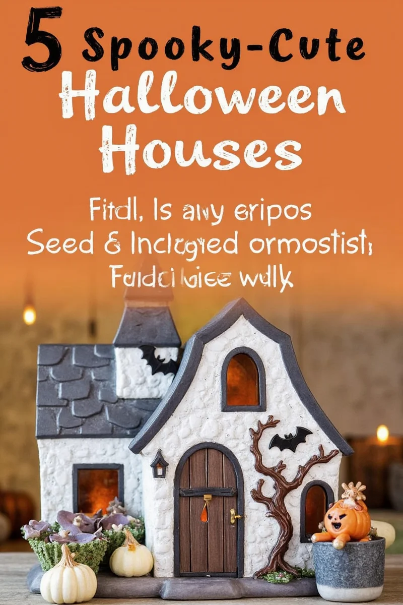 Cozy Craftworks Friendly Ghost Manor ceramic house