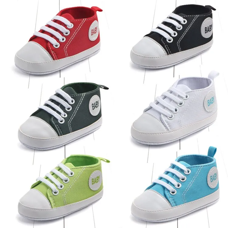 

new born sports walker boy infant anti slip canvas fashionable baby shoe, Picture