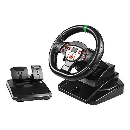 

Home entertainment competitive game with paddle shift shaking car racing simulator, Black