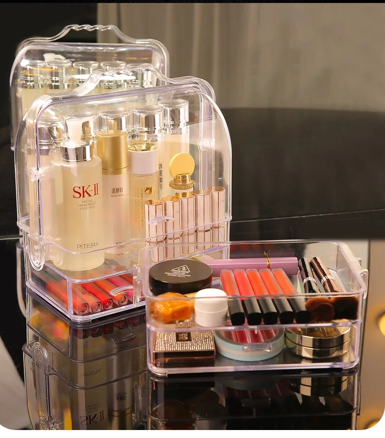 Acrylic Skin Care Box With Dustproof Dressing Case Buy Fashionable