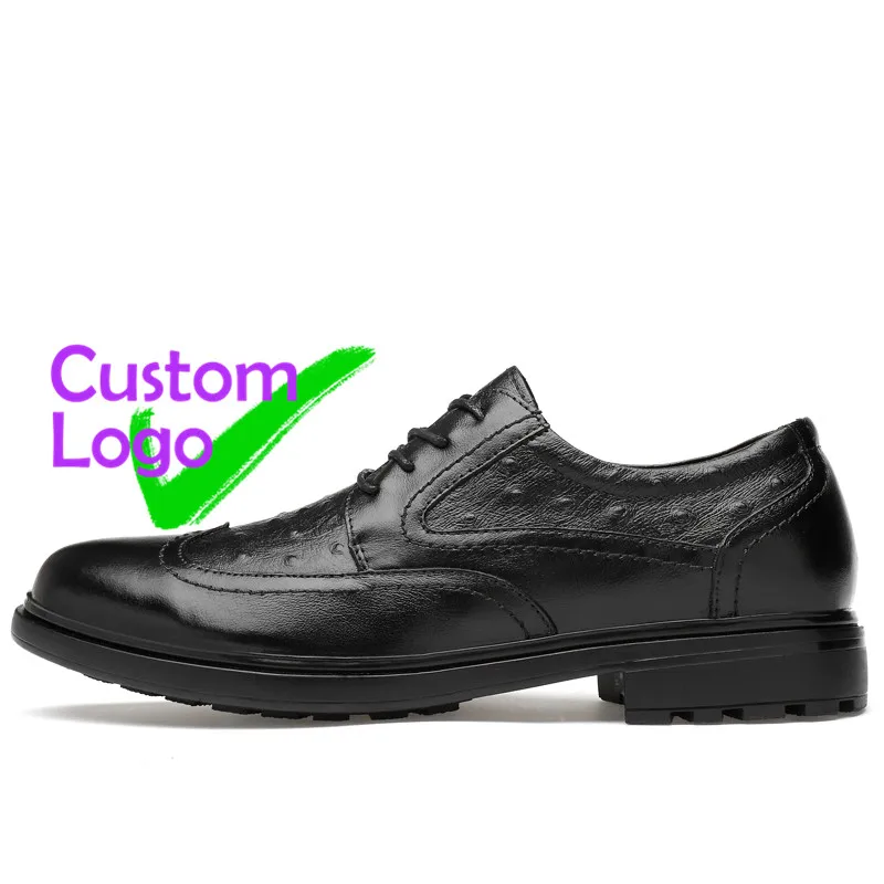 

Pointed Man Leather Shoes Fashion In Italy Non-Slip Grain Italian Leather Shoes Genuine Leather Estampado Men Shoes Big Size