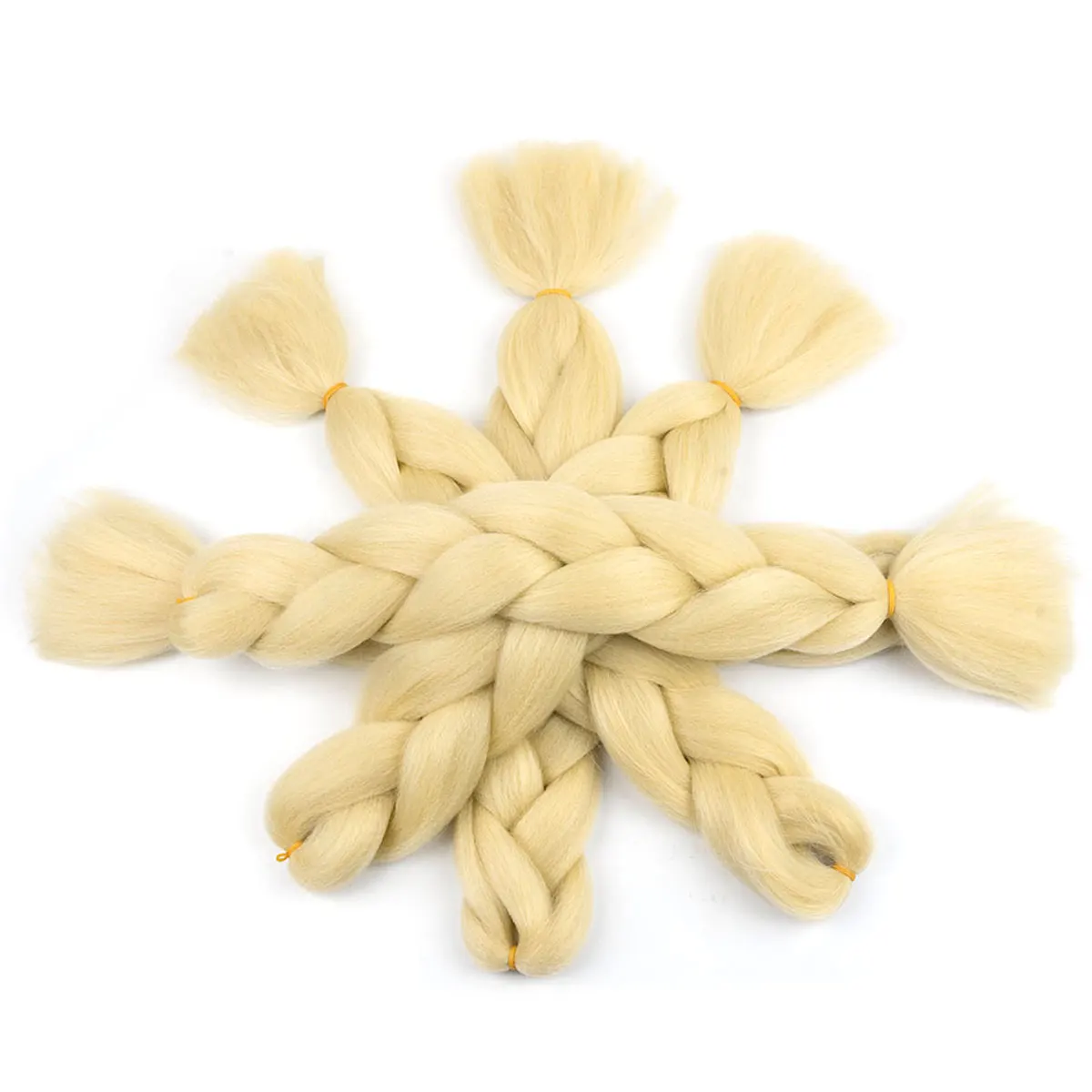 

Free Shipping wholesale 24 inch 100g super jumbo box braids,crochet twist synthetic hair for braiding,big twist braids, Bleach blonde