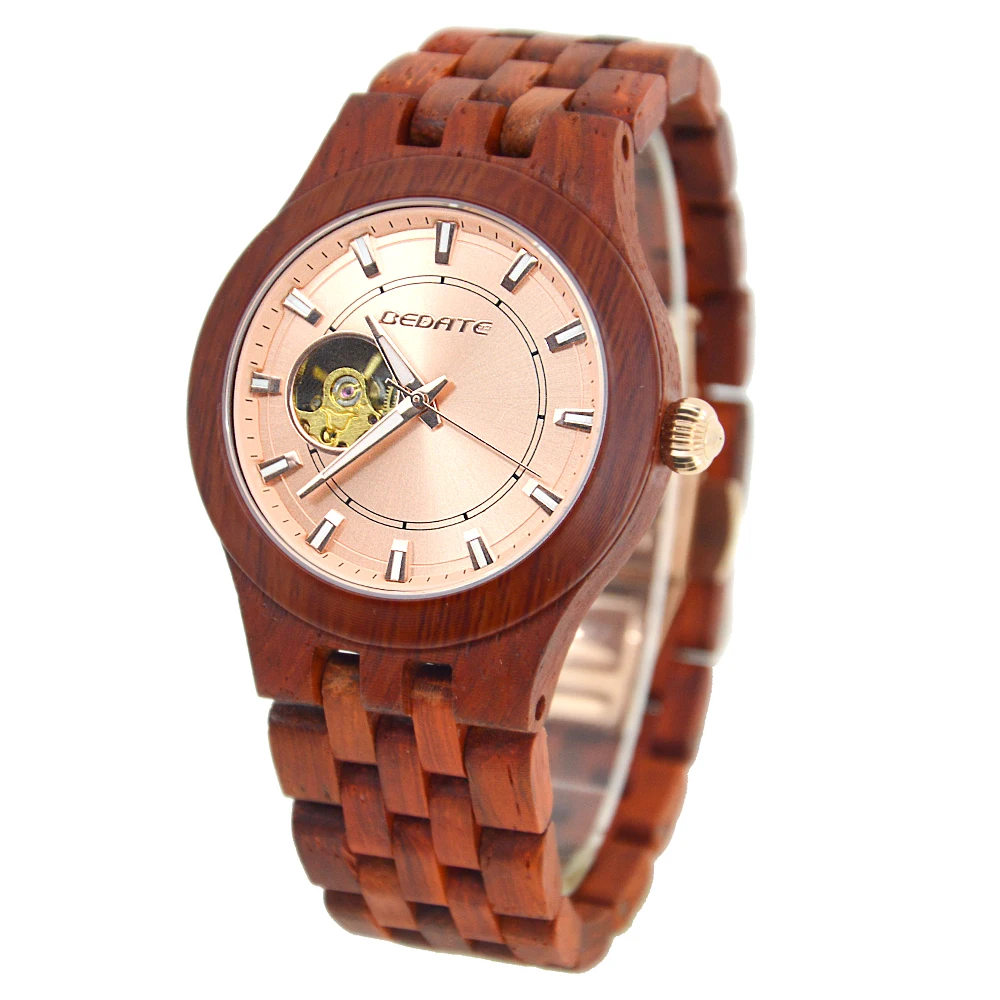 

Bewell Trendy Wooden Watch Men Luxury Wood Mechanical Watch Custom Automatic Watch