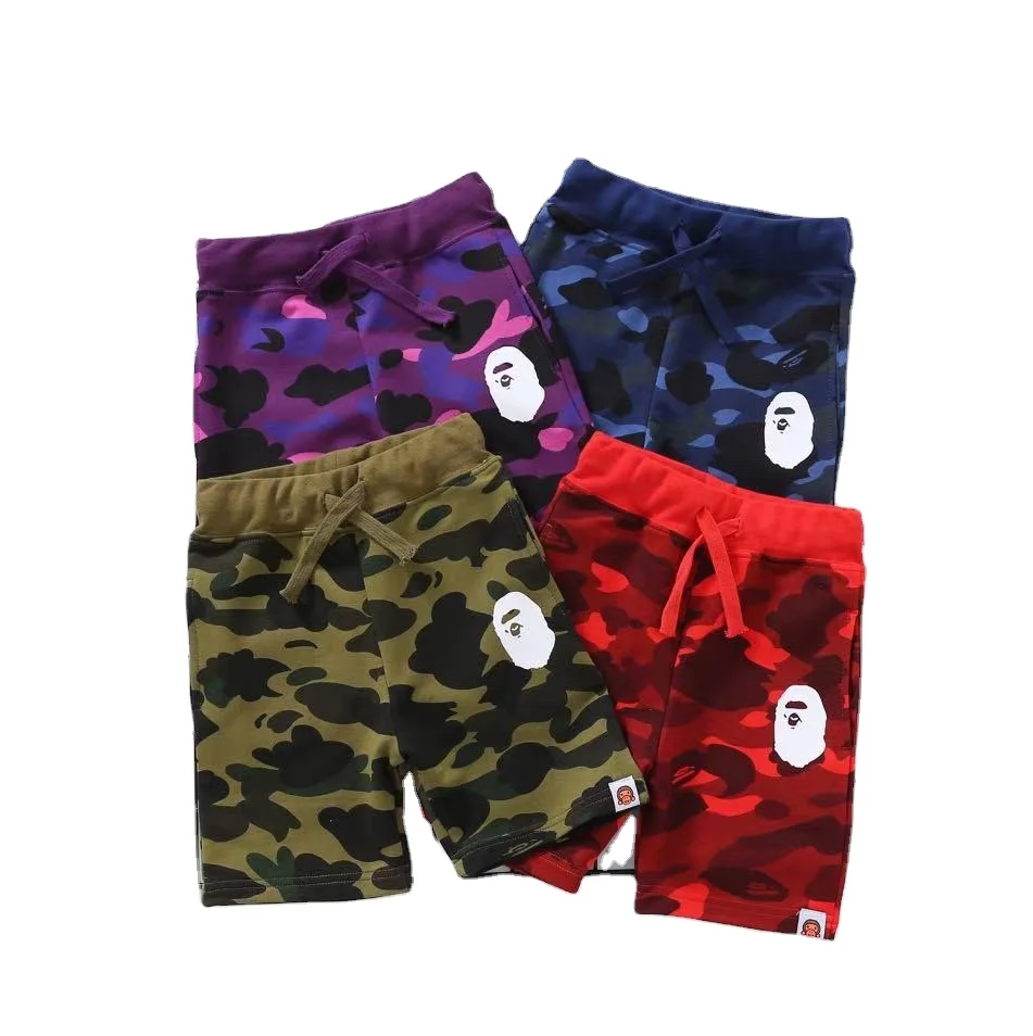 

Good quality baby girls' and boy's summer pants kids camouflage trousers children cotton shorts
