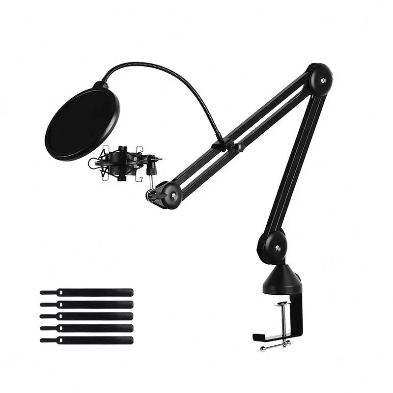

Springless Cantilever Bracket Professional Vocal Usb Speaker Microphone Desk Stand