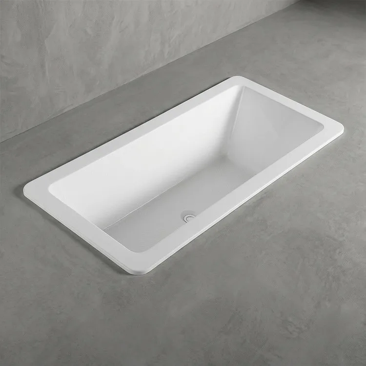 drop-in-acrylic-bathtub-am014-2-matte-white-deck-surface-concrete-platform-overhead