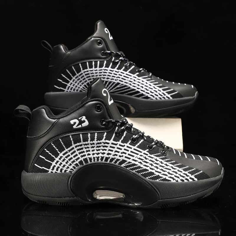 

Wholesales OEM High Top Basketball Shoes Men Non-Slip Basketball Sneaker High Quality, Optional