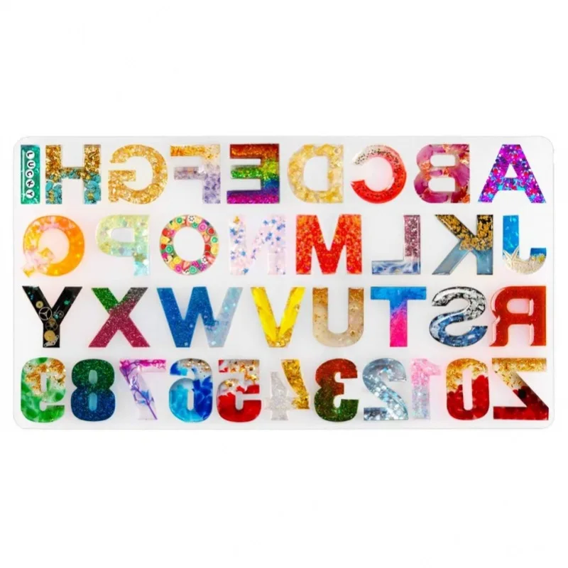 

DIY Casting silicone Mold Number Alphabet Jewelry Casting silicone resin Mold Letter Jewelry Making Mold DIY Sugar Cake