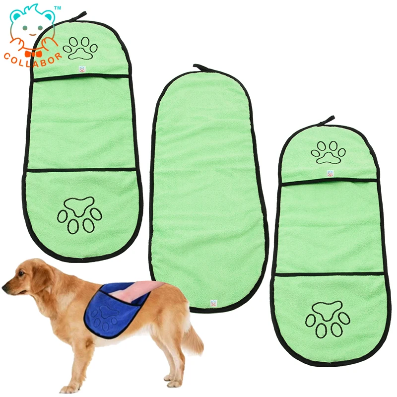 

COLLABOR Bichon Frise Pet Triangle Towel Saliva Towel Quick-drying Bathrobe Soft Pet Microfiber Dog Bathrobe Towel, 8 pcs different color or customized