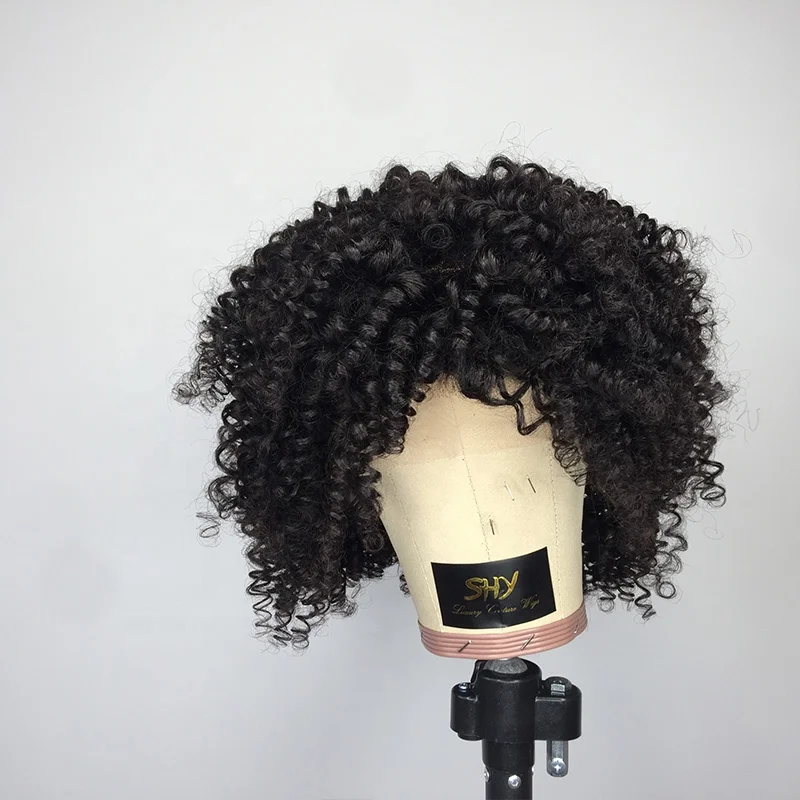 

180% Density Afro Curly Wig 100% Natural Virgin Brazilian Hair Lace Front Wig Cuticle Aligned Human Hair Wig