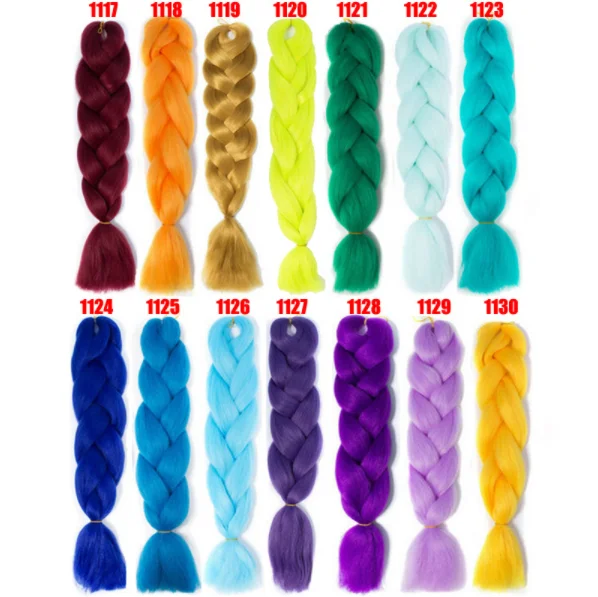 24" 100 grams ombre jumbo braiding hair kinky synthetic hair extension Synthetic Expression Hair Braids Extension