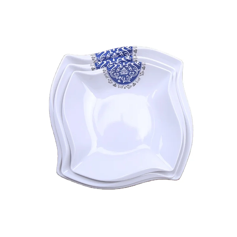 

Custom wholesale melamine camping party tableware china restaurant dinner plate dinnerware