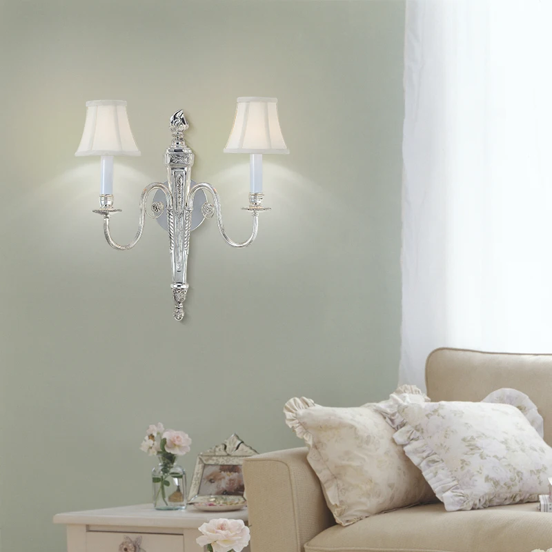 silver fancy wall light