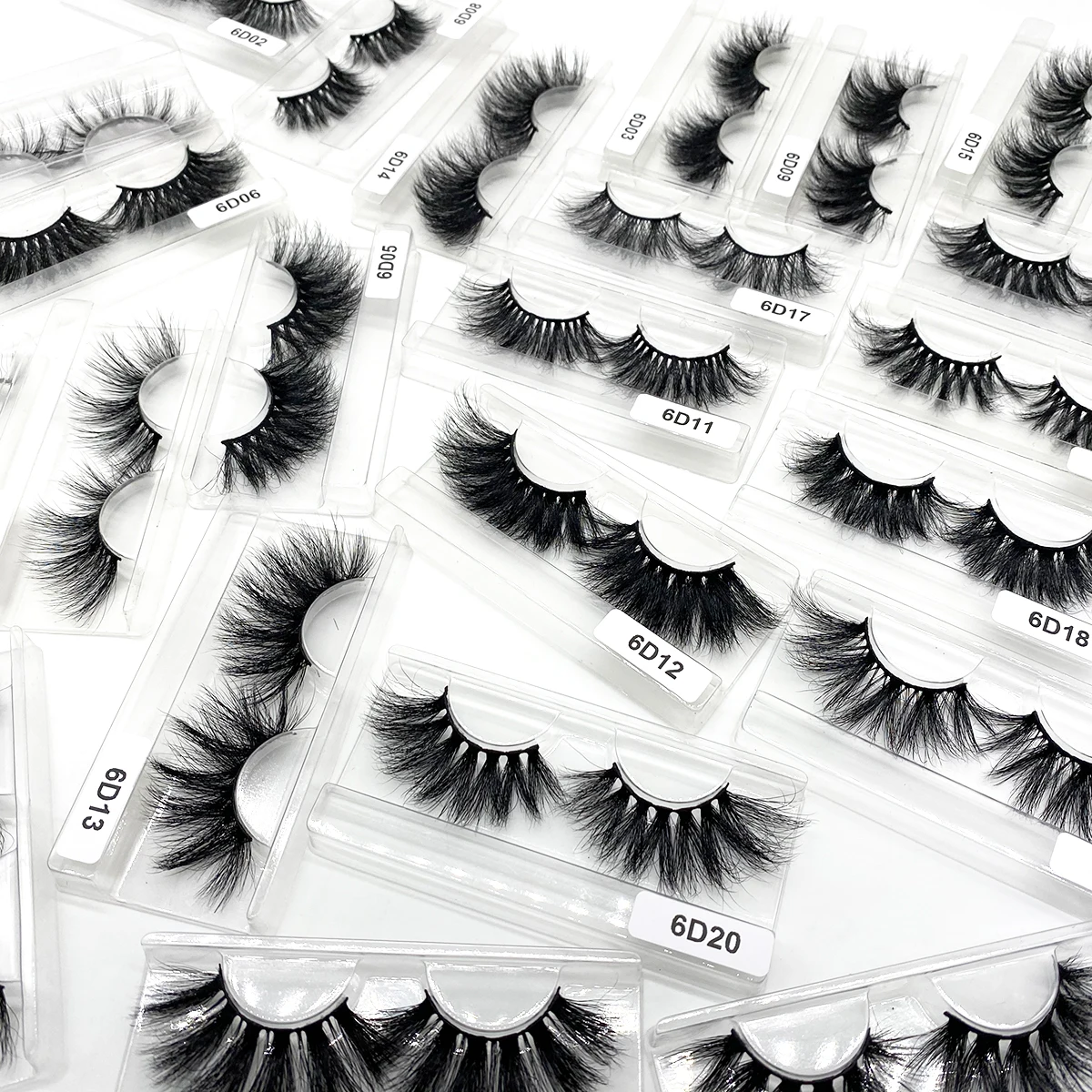 

Lashes5D Wholesale Vendor Bulk Mink Eyelashes Fluffy 25 MM 3D Mink Lashes Siberian Real Mink Eyelash Strips Vendor, Black color