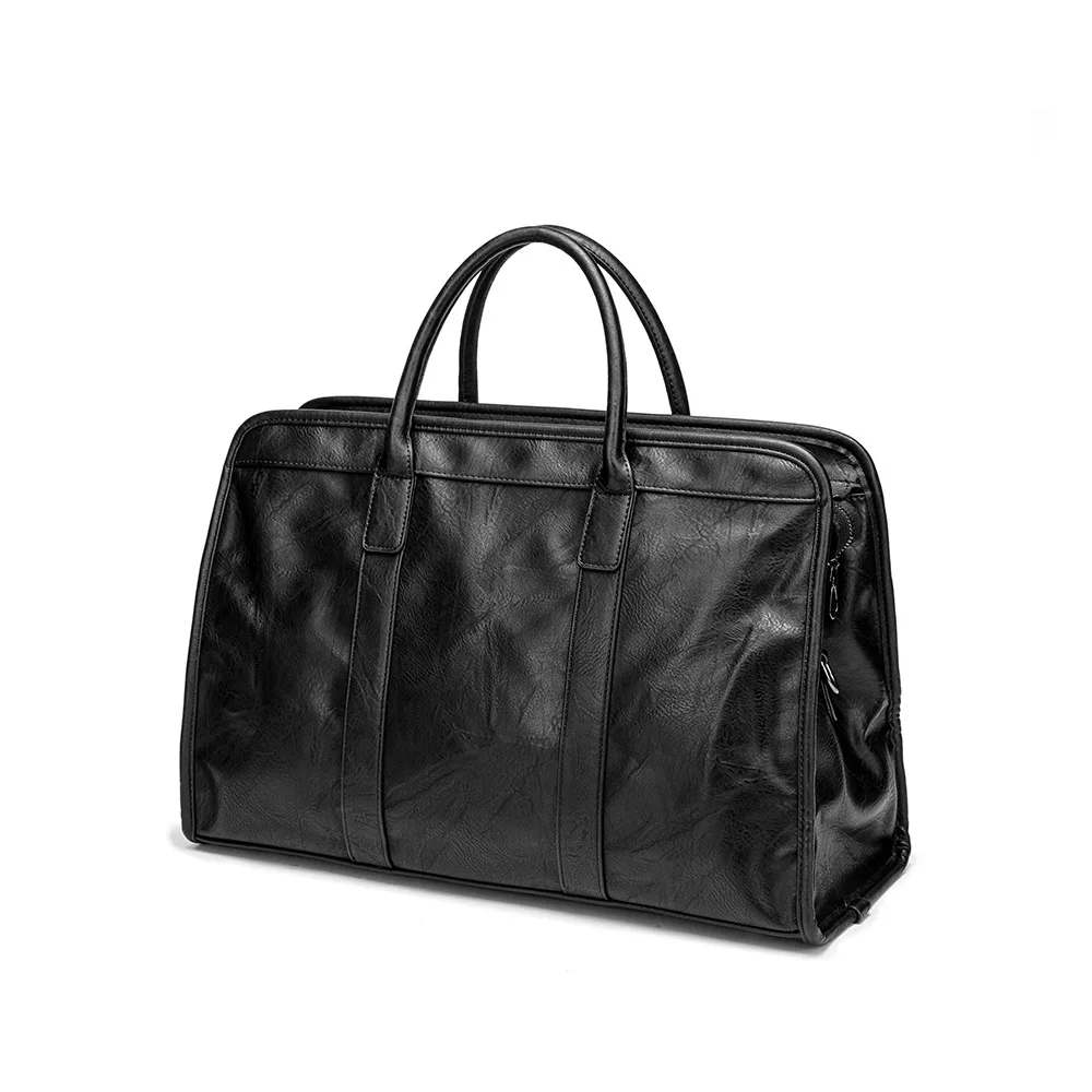 

MB054 High quality big szie Oxford cloth black men briefcase Metal zipper multi-pocket business briefcase