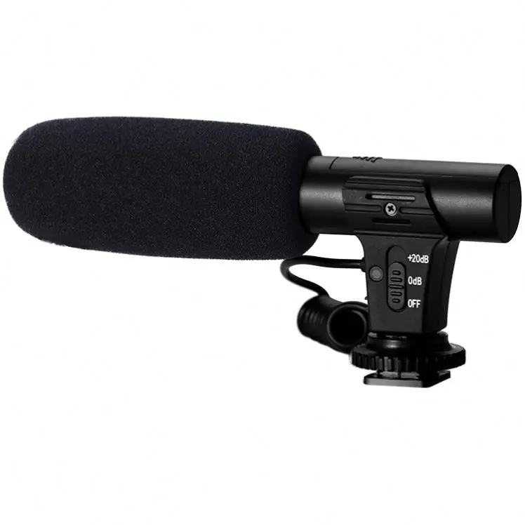 

Digital Camera Audio Recorder Wireless Collar Microphone Youtuber Vlogging Video Mic for Mobile Shotgun Microphone, Black