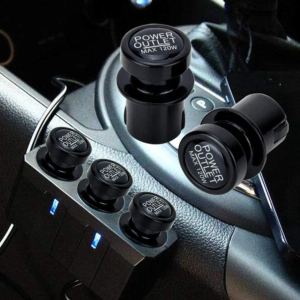 Car Cigarette Lighter Dust Cover Universal Automotive Cigarette