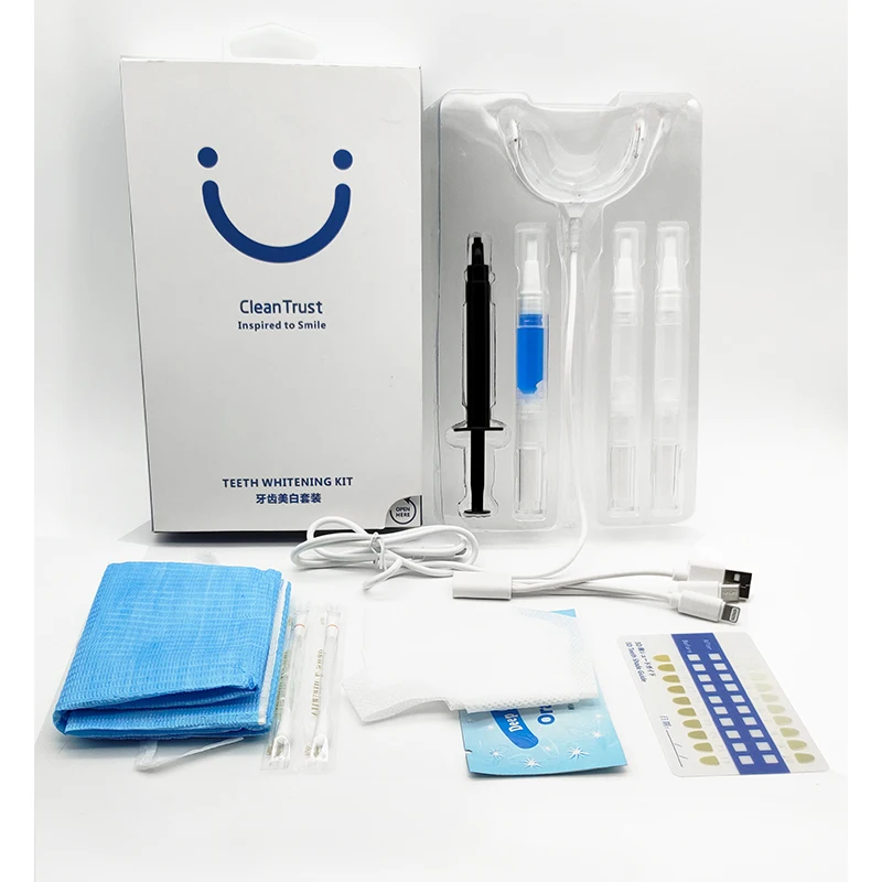 

Waterproof Mini Led Light Teeth Whitening Device Battery Home Teeth Whitening Kit Dental Bleaching Tooth Whiter