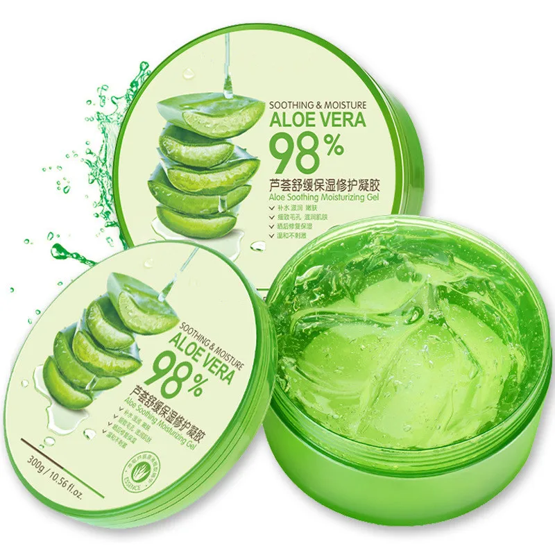 

Best Sale Nature Organic Soothing Moisture 98% pure aloe vera soothing face gel for Anti-Acne