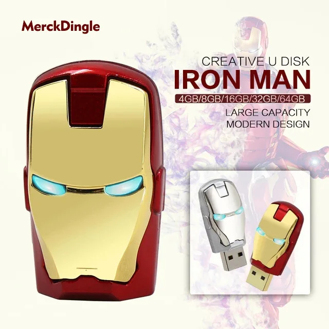 

Plastic Super Iron Man Wholesale Flashdisk Usb Pen Drive 8gb 32gb 64gb 128gb 3.0 Cute Pendrive Usb Flash Drive Stick