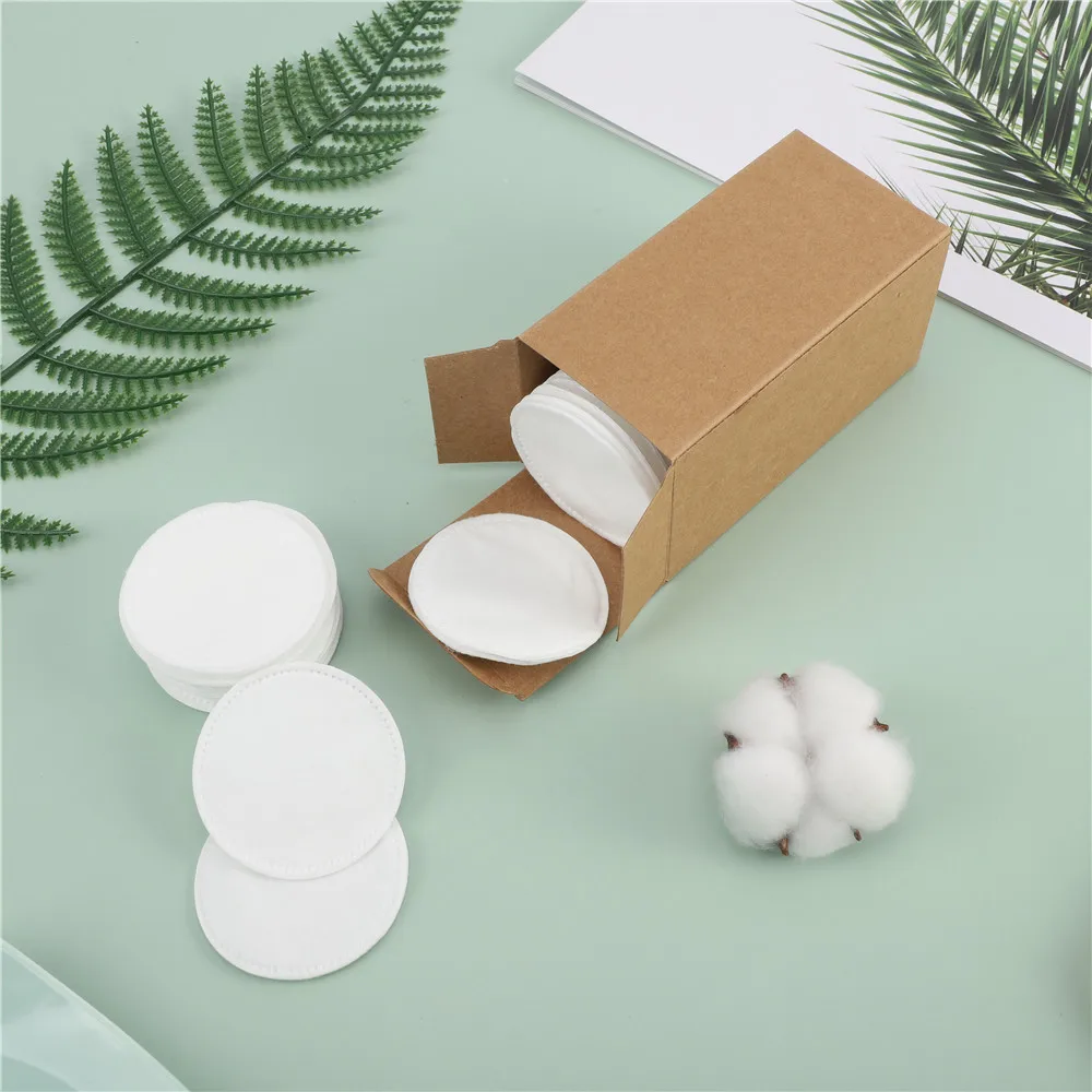 

Free Samples Extra-softness Eco-friendly Organic Round Cotton Pads Fast Delivery Disposable Facial Cleansing Makeup ISO, White