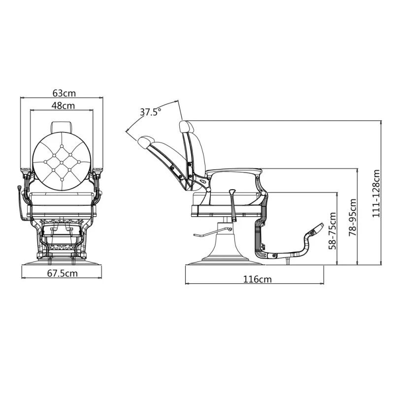 
heavy duty hair salon equipment barber chair 