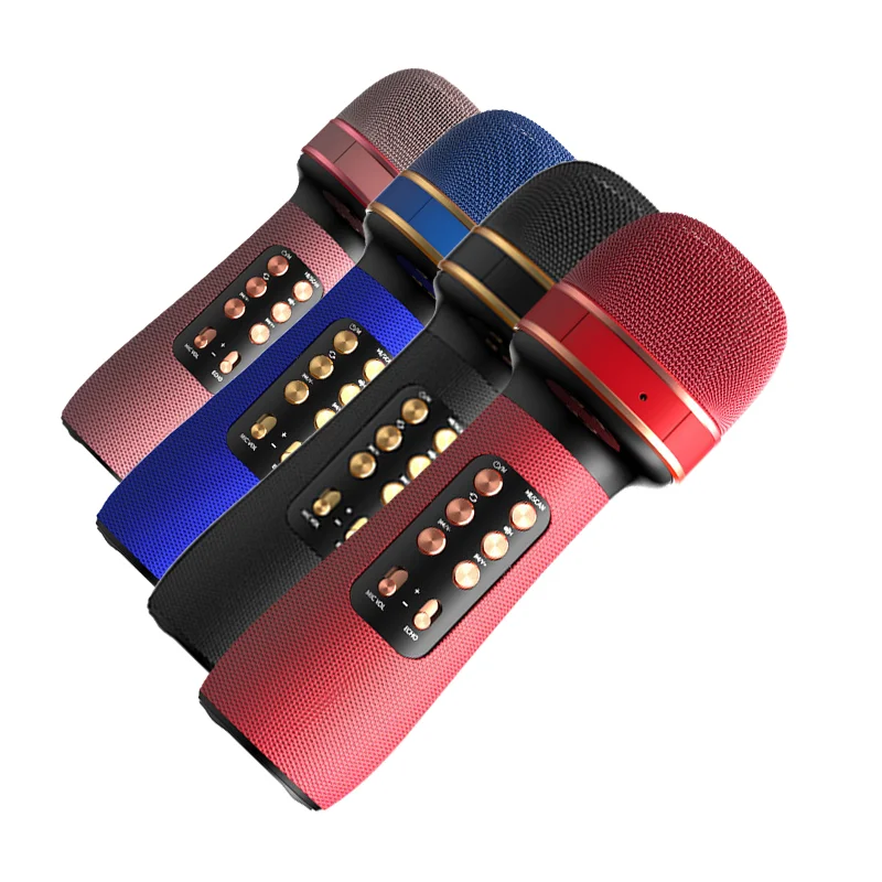 

WS898 direct deal household kids wireless karaoke microphone speaker microphone handheld microphone, Black pink rose blue gold