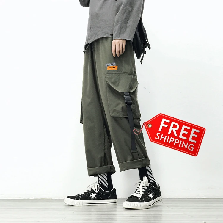 

2020 autumn new all-match loose straight casual large size men's trousers