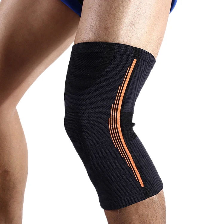 

Sports Thermal Knee Protector Outdoor Biking Protector Antiskid Basketball Fitness Leg Protector X-1191, Black