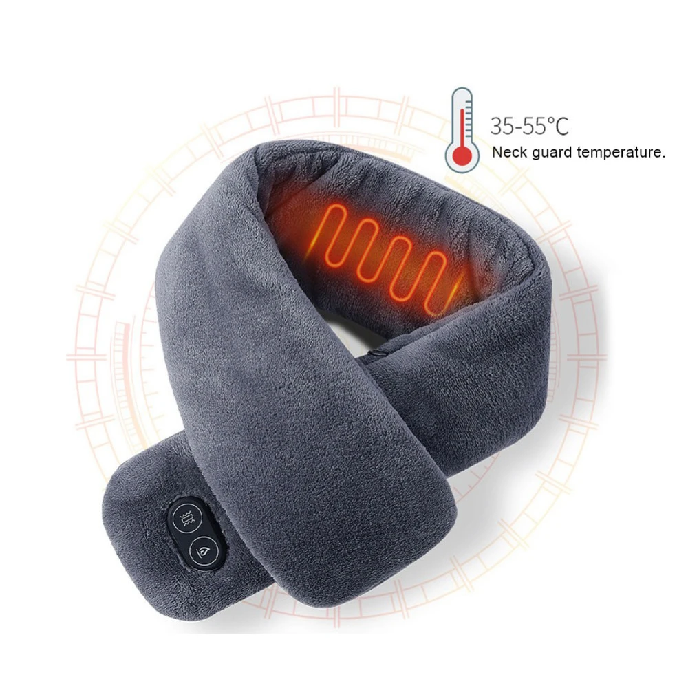 

Newest Winter Outdoor Warm Massage Neck Graphene Electric Heating Scarf Usb Heated