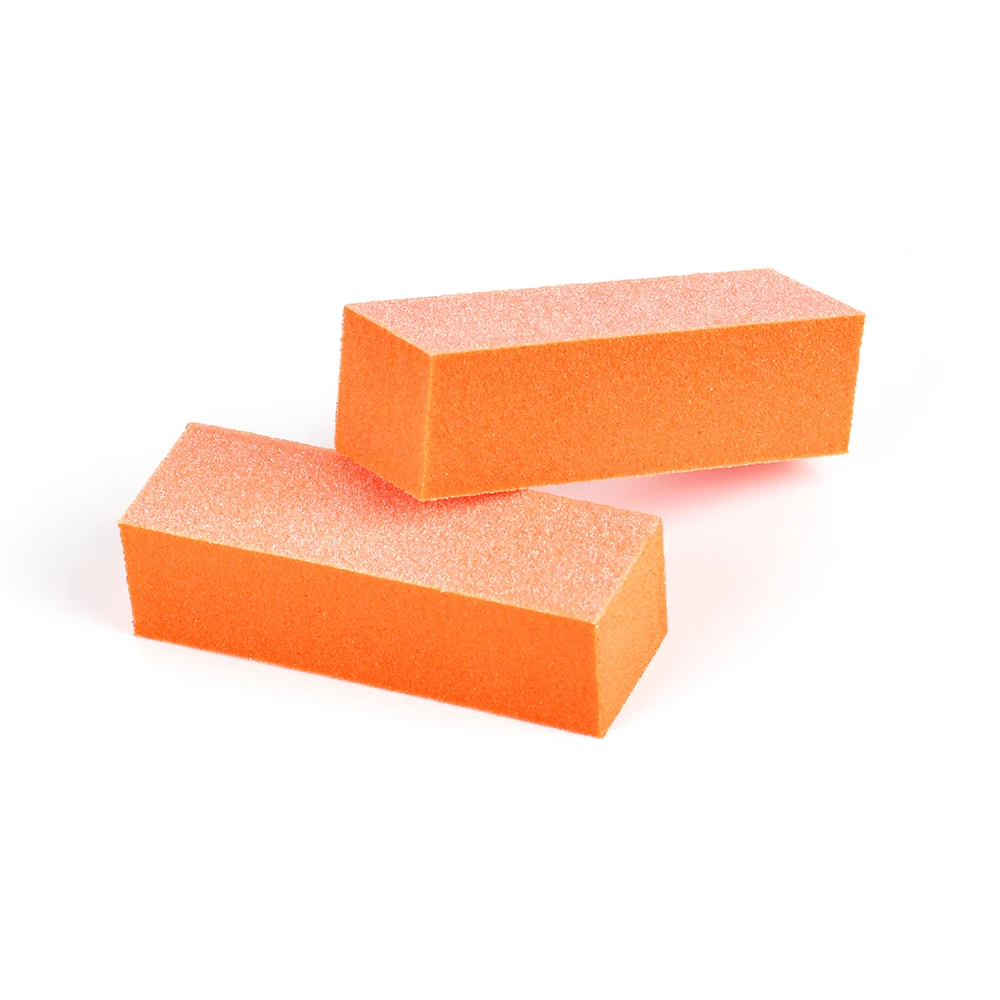 

500 Pcs/Cases factory direct sales disposable orange sanding block 3 way nail buffer, Purple,orange,or customized