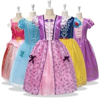 

Halloween Cosplay Children Lovely Snow White Cinderella Belle Princess Dress Alisa Costume for Girl Movie Character Skirt