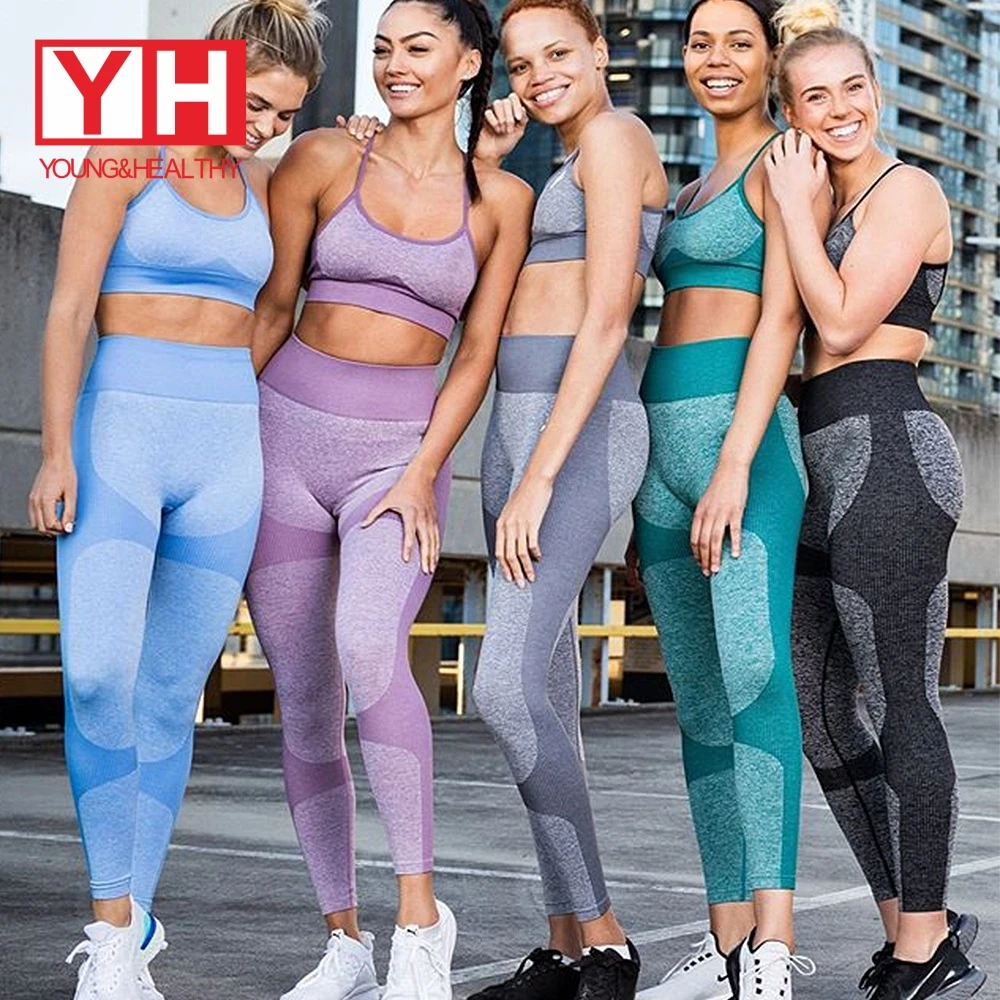 

Wholesale High Waist Custom Fitness Sets Clothing Yoga Women