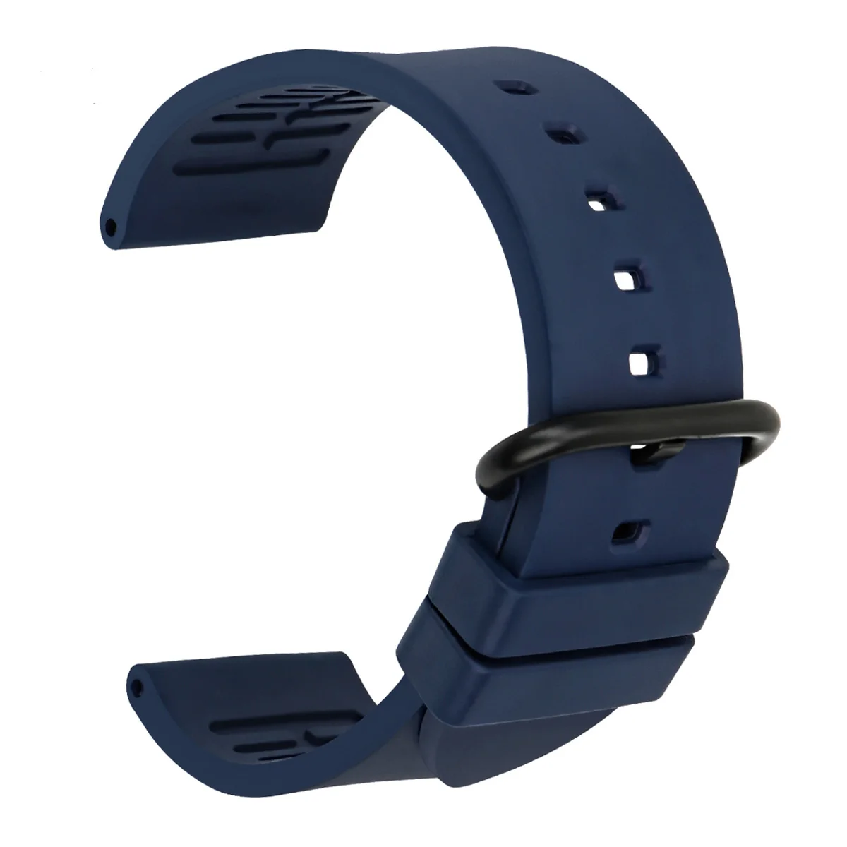

MAIKES high quality cheap fluororubber watchbands 20mm 22mm 24mm fashion sports rubber strap watch band Bule watch bracelet belt