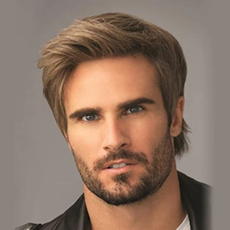 

Latest natural hair wig for men men wig short hair men wig hair