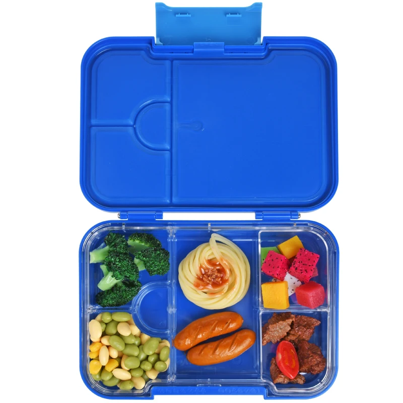 

Aohea Wholesale 4 Compartments BPA free Movable compartment Lunch box Container bento box, Customized color