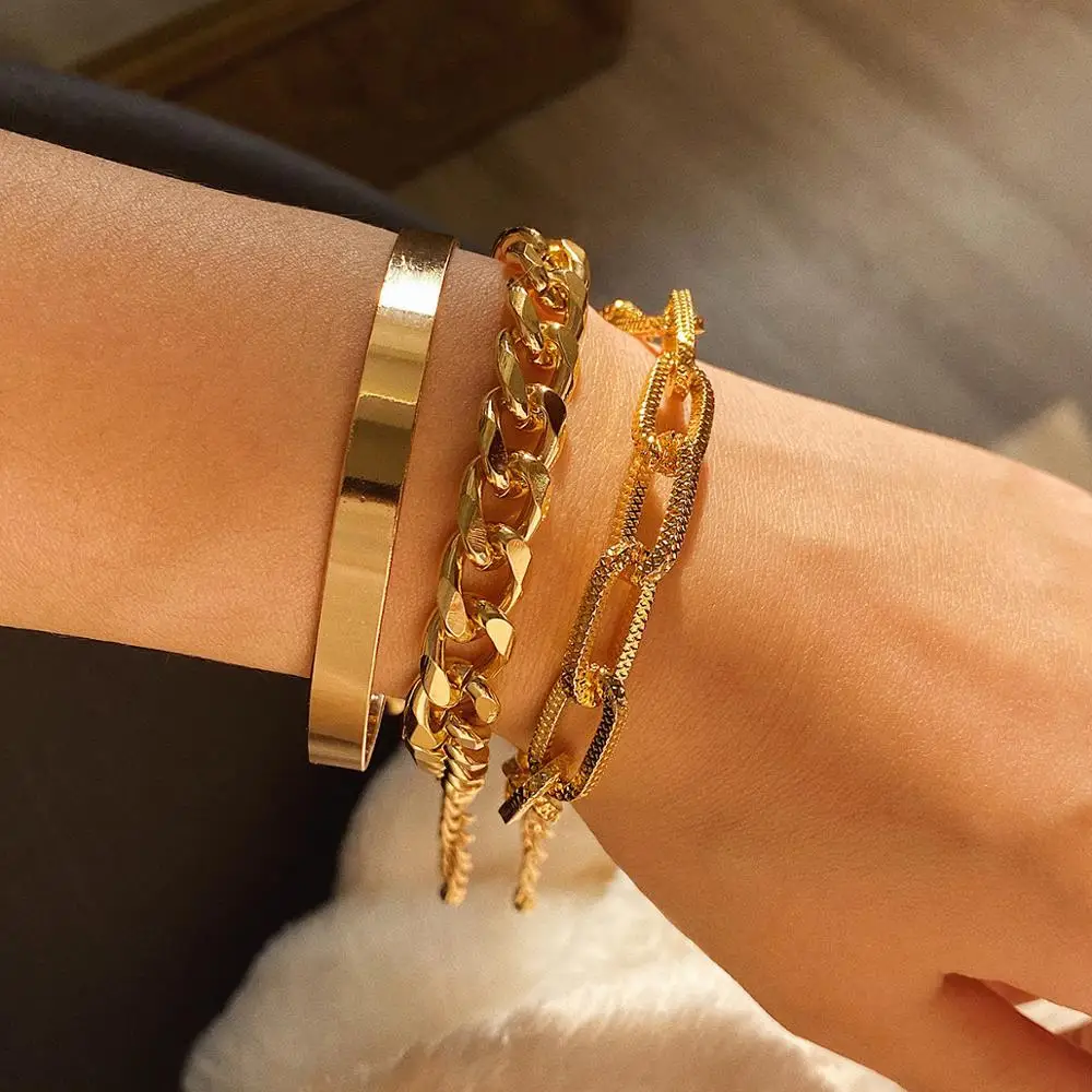 

2021 fashion mens bracelets gold silver jewelry bangles accessories, Like picture