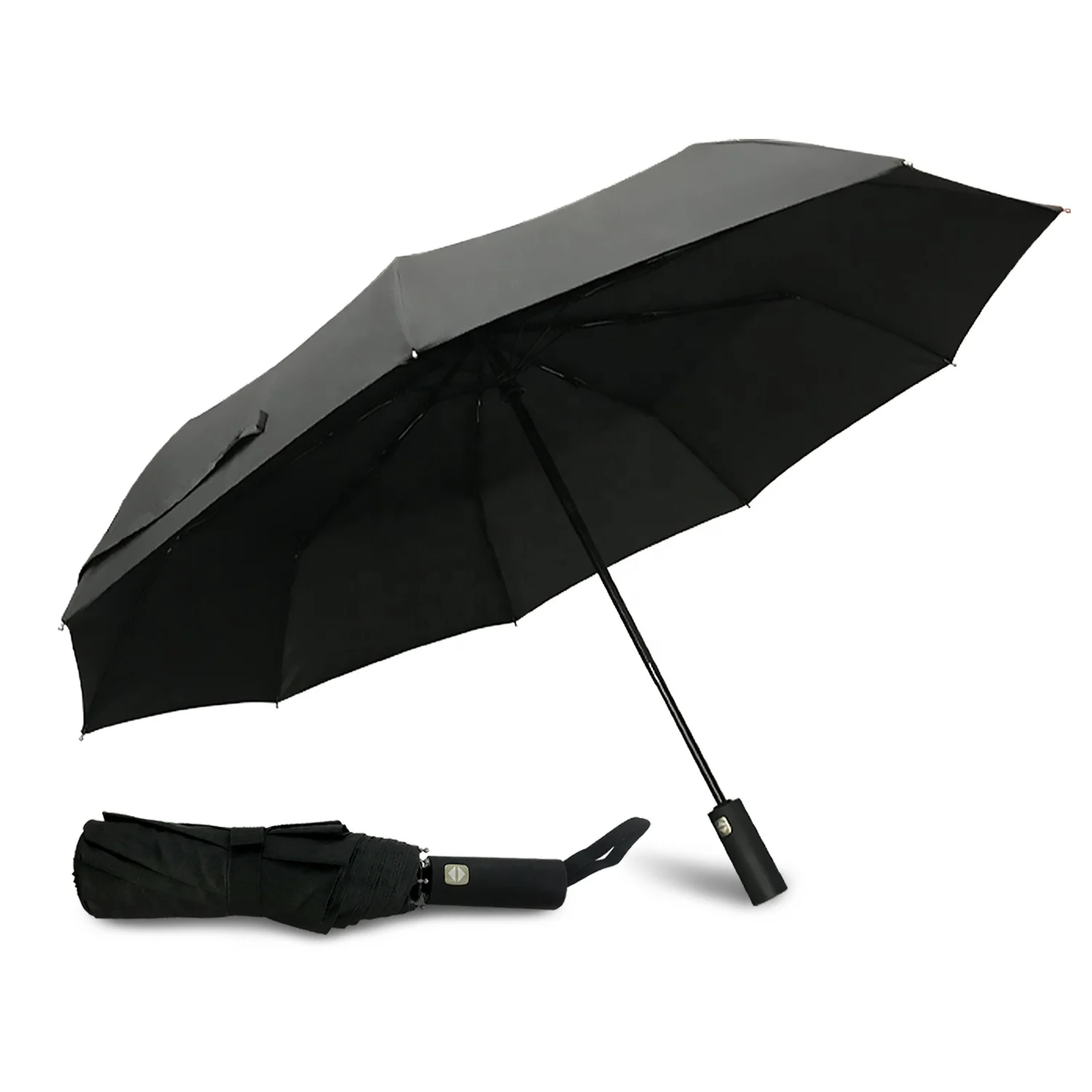 

Custom Durable Windproof Paraluie Umbrella Folding Portable Auto Customized Three-fold Umbrella