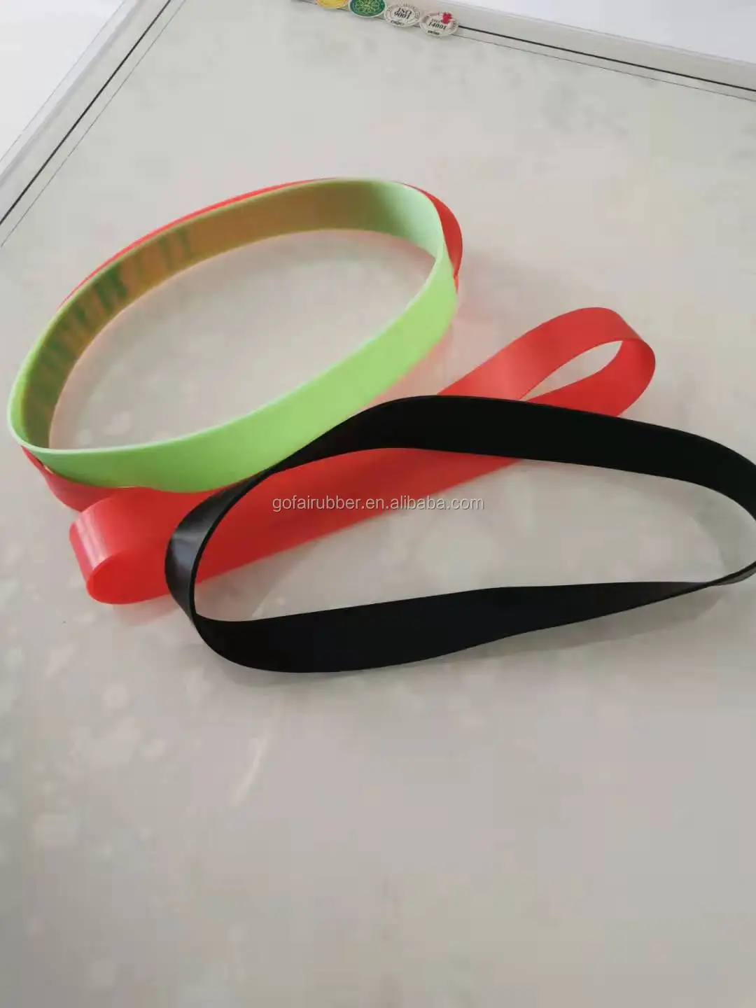 Colorful Wide Silicone Rubber Band Cup Sleeve Silicone Protective