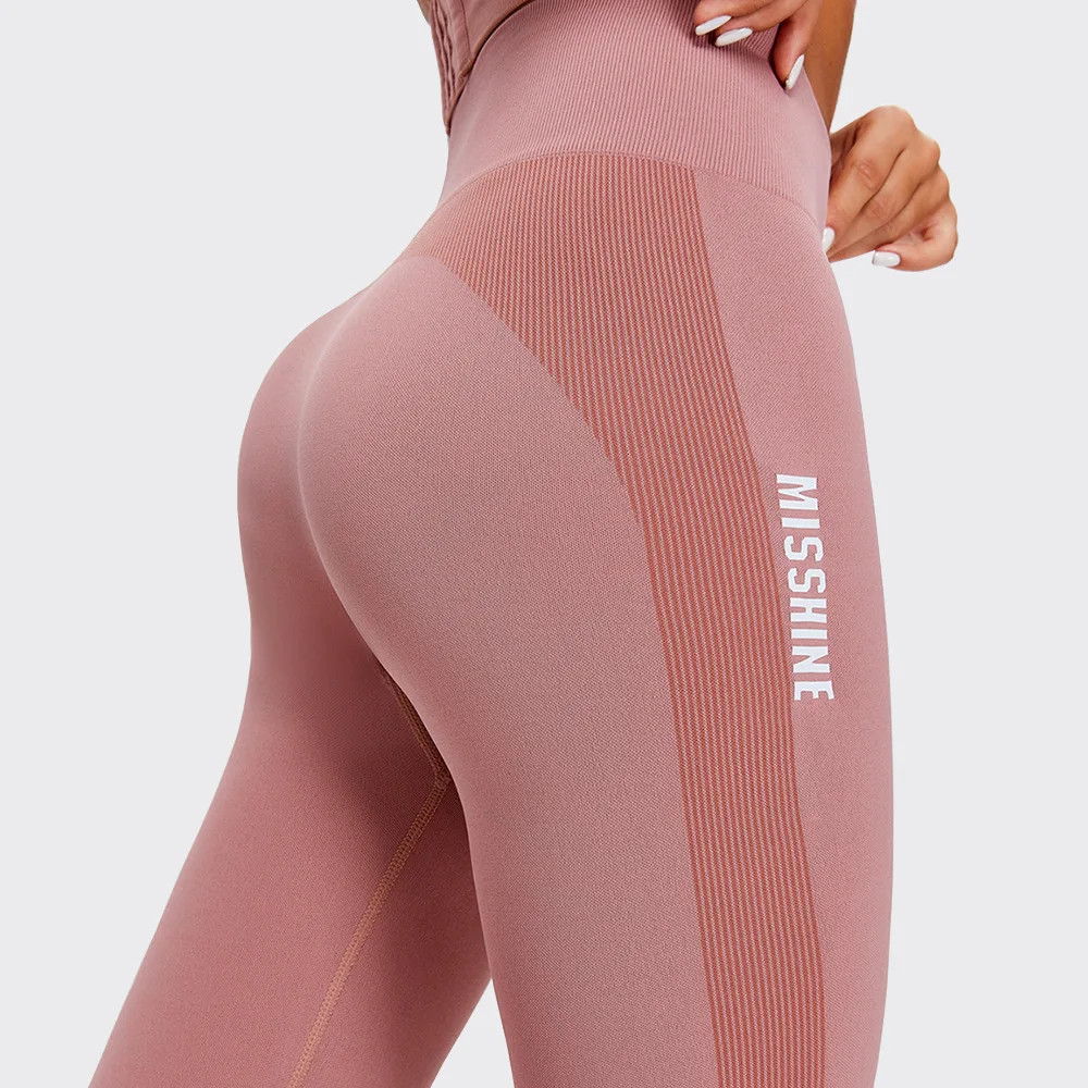 

European and American women's peach hips seamless hip-lifting high-elastic fitness tight-fitting breathable elastic sports pants, Picture shows/custom