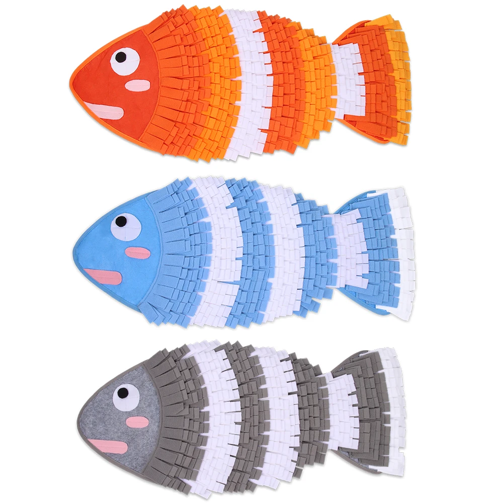 

Unique Fish Shape Small Training Relieve Stress Snuffle Pet Sniffing Mat