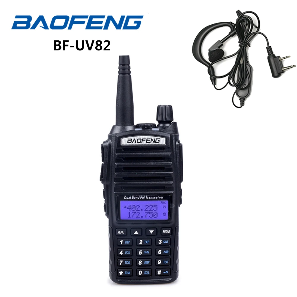 

UV-82 walkie talkie Baofeng 5W dual band handy talky two way radio Hot-selling Ham Radio FM Transceiver dual display UHF VHF