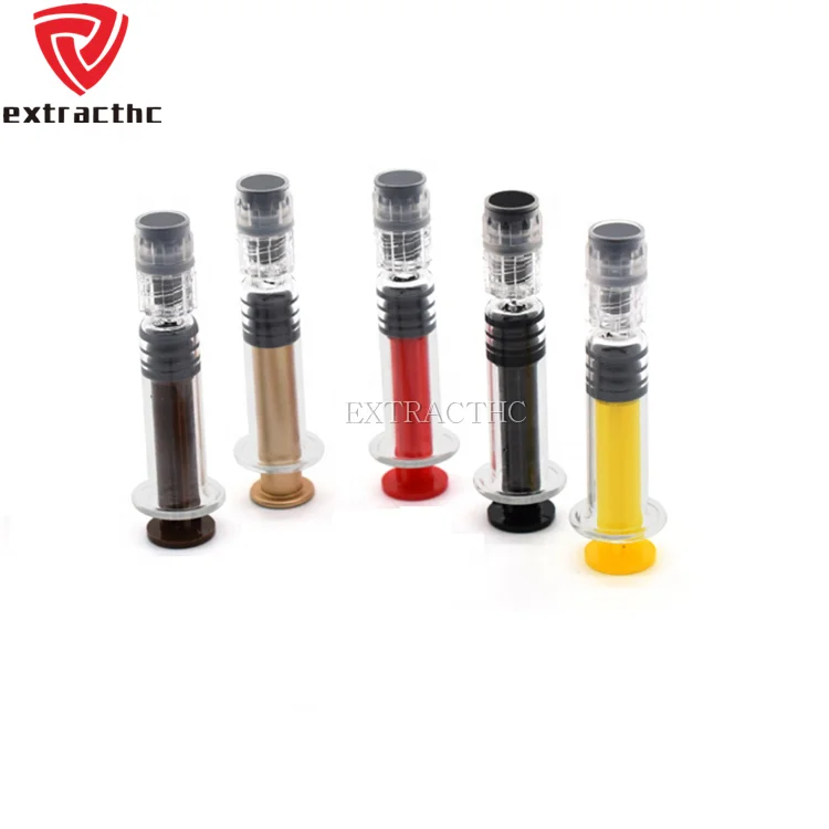 
Custom logo prefilled luer lock 1ml standard cbd oil glass syringe 