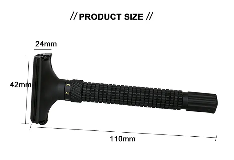 wholesale metal adjustable double edge safety shaving razor